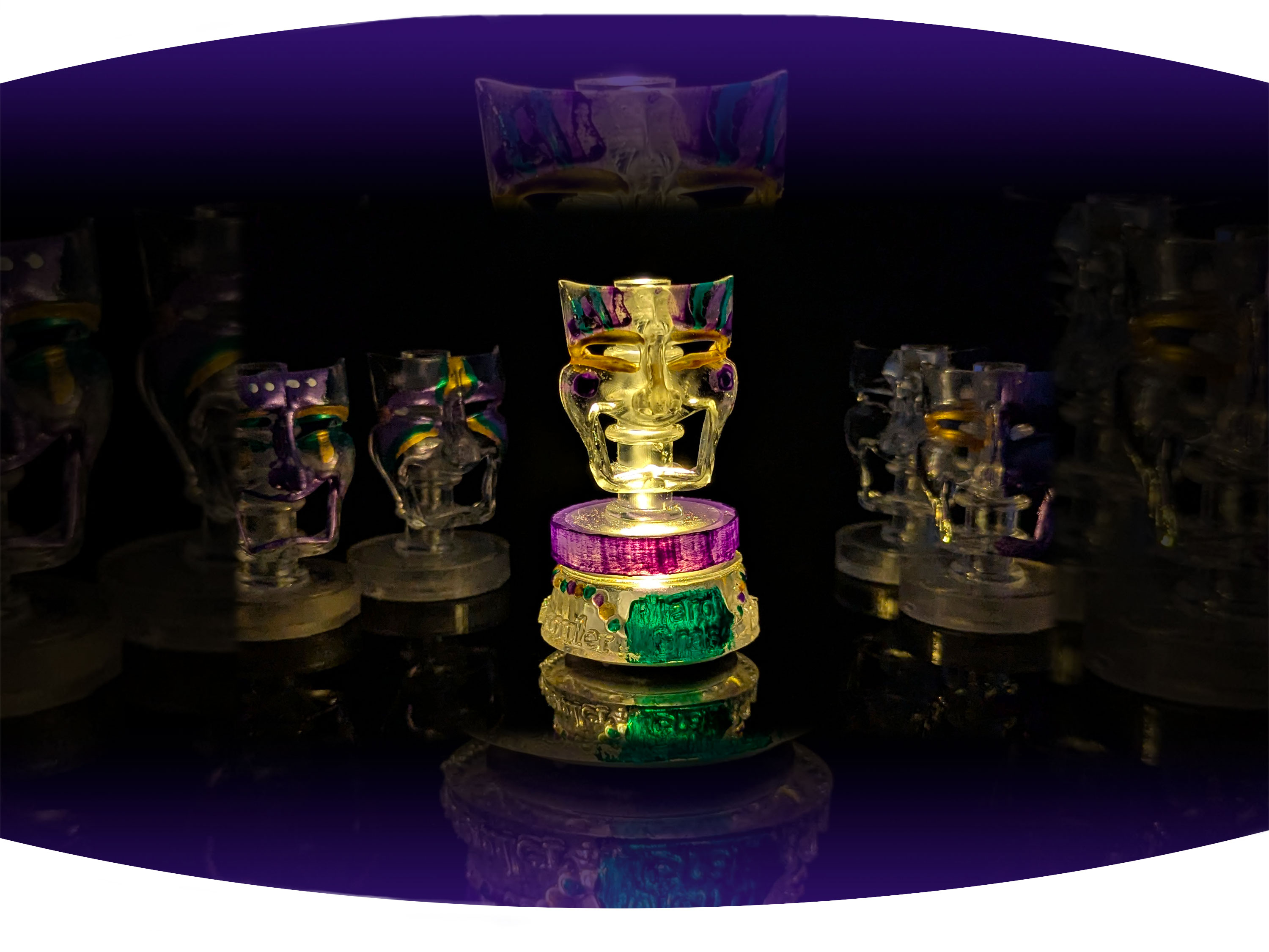 White screen printed  t-shirt with the black text Bywater with red stamp across it that says gentrified